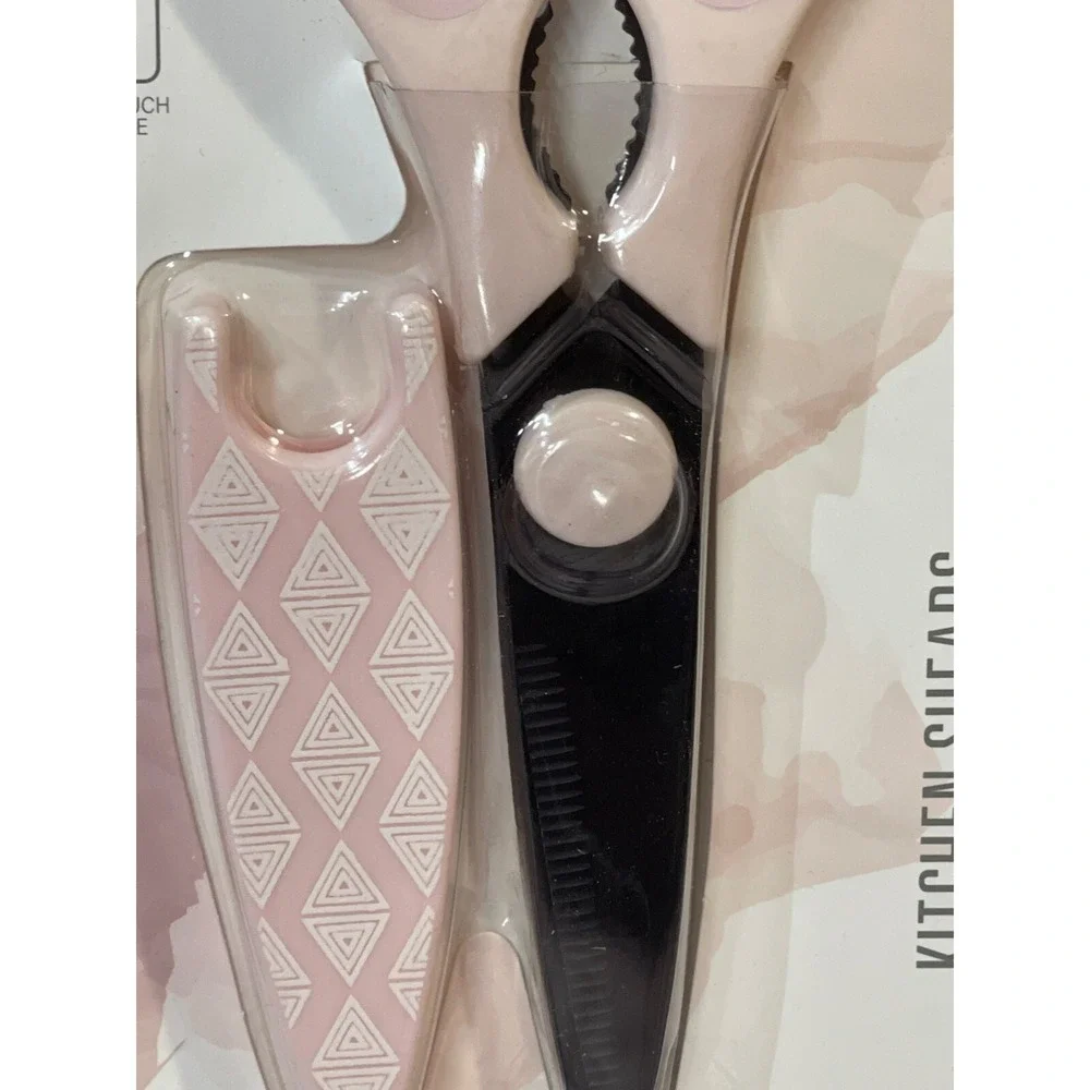 Kitchen Shears Pink COOK WITH COLOR 2‎ PC. NEW